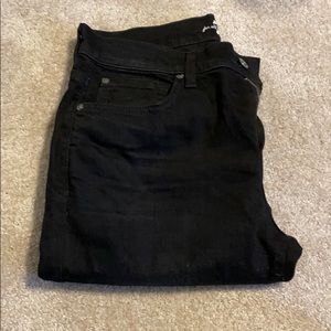 7 for All Black Jeans Size 31
